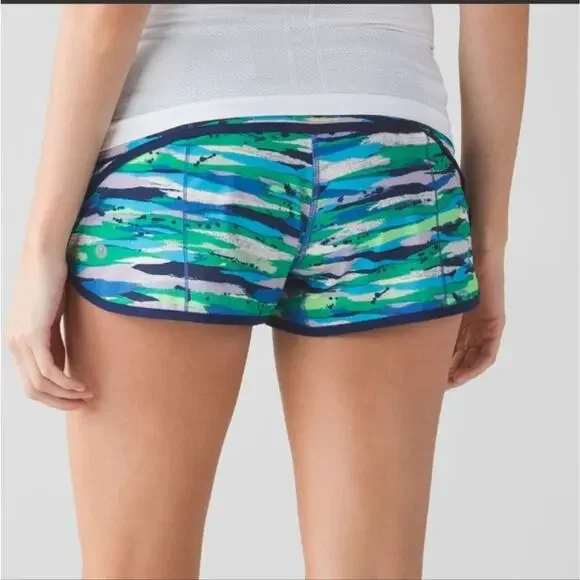 Lululemon Seven Wonders Multi Hero Blue Speed Shorts 4